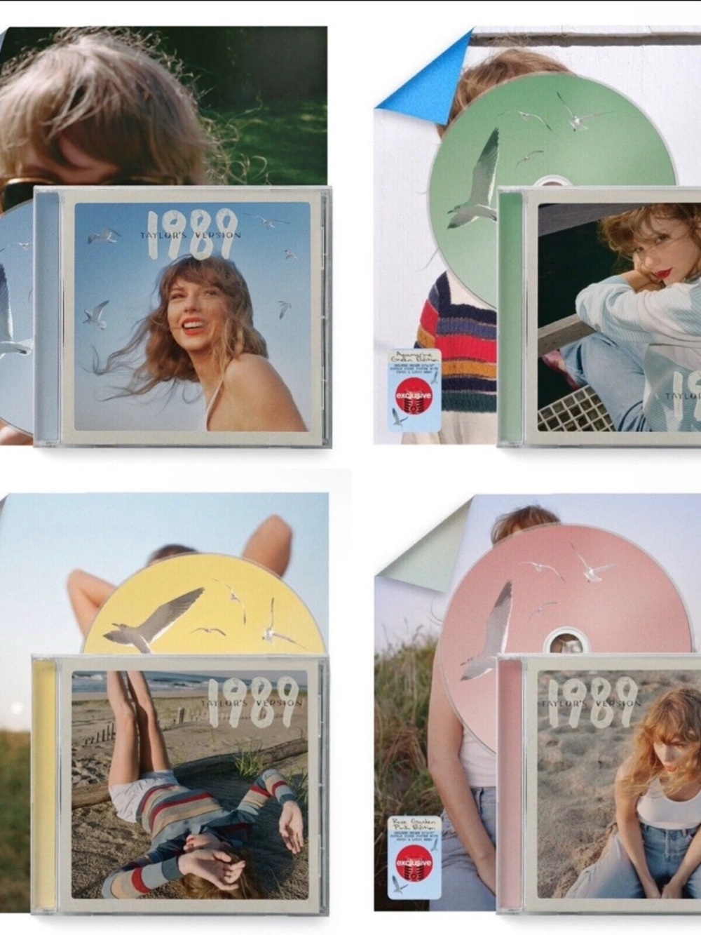 Bundle of 4 NEW Taylor Swift 1989 Taylor’s Version CDs AND Free Poster